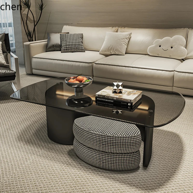 Coffee And Tea Glass - H5.26 advanced creative glass coffee table
