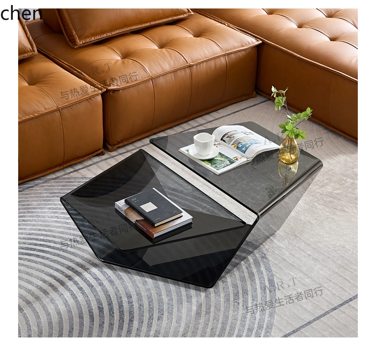 Coffee And Tea Glass - W5.19 Creative Glass Coffee Table Modern