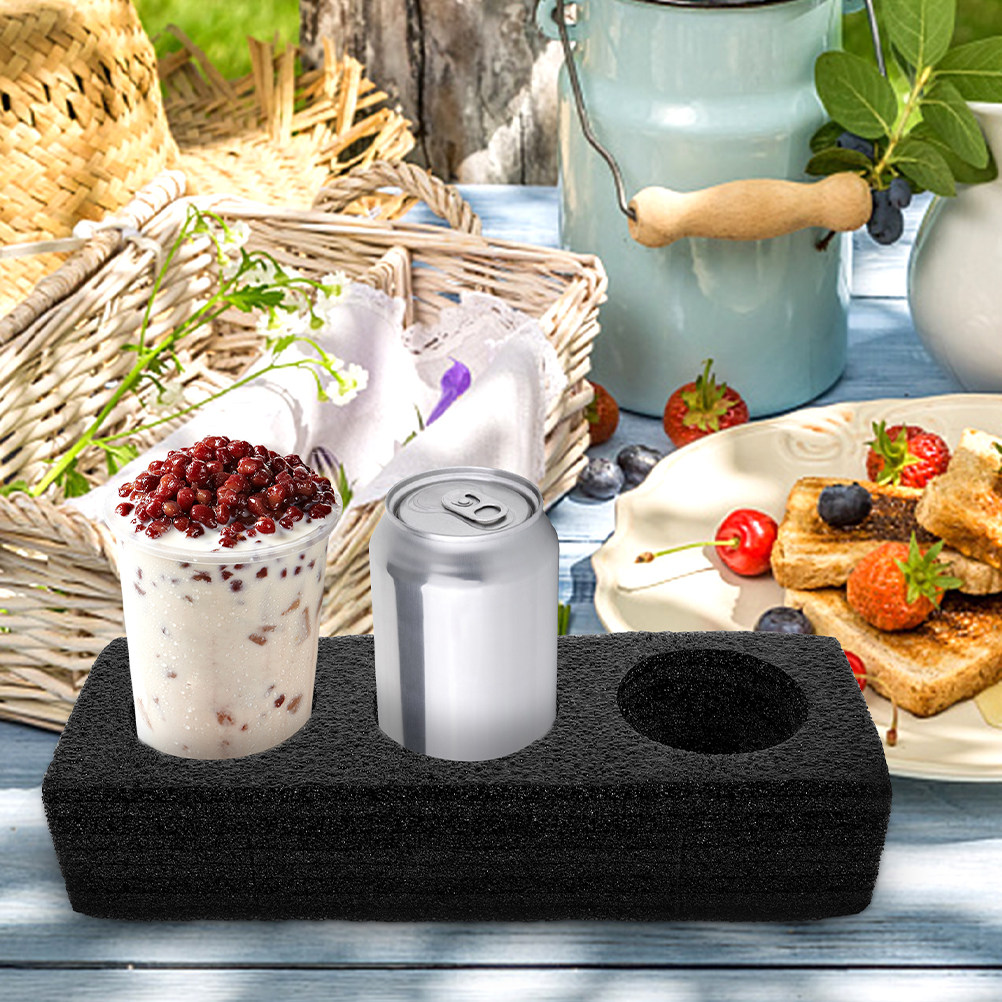 Coffee Tea Drinks - 3Pcs Epe Foam Drink Carrier Tray