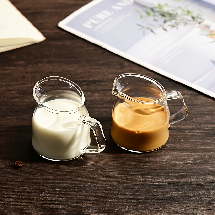 Barista Milk Jug - 2pcs Mini Glass Espresso Cup Creamer