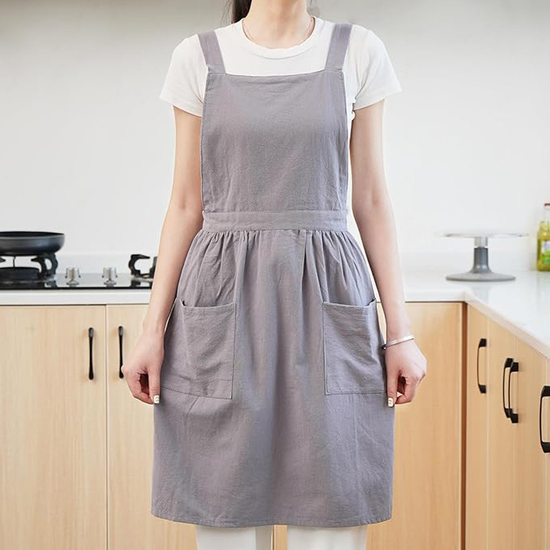 Coffee Tea Gardens - Canvas apron made of cotton suitable