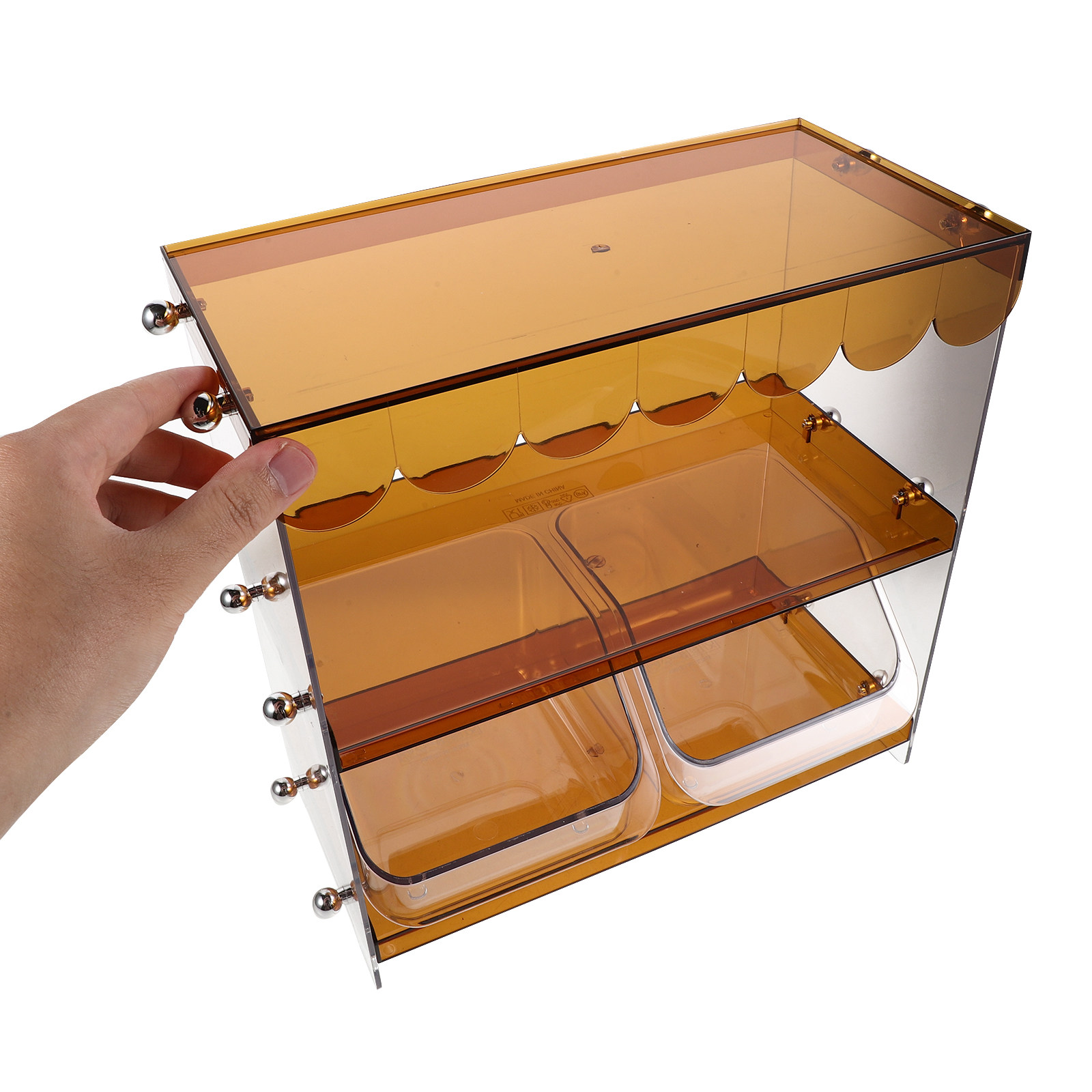 Coffee Tea Drawer Organizer - 2-Tier Tea Bag Organizer Chest Coffee