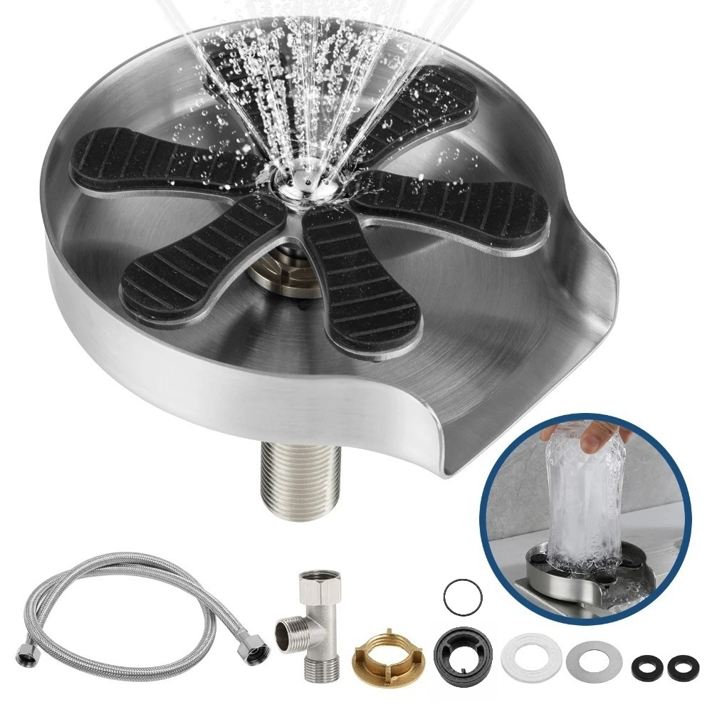 Coffee And Tea Glass - Faucet Glass Rinser High Pressure Cup