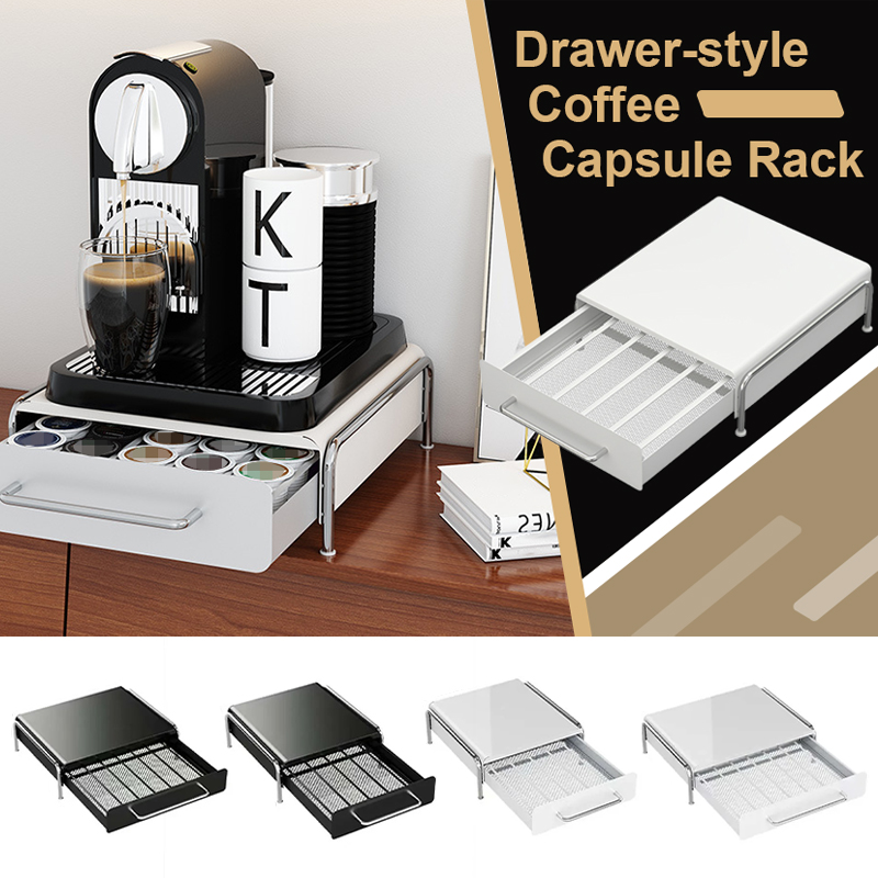 Coffee Tea Drawer Organizer - Capsule Coffee Pod Organizer Rack with