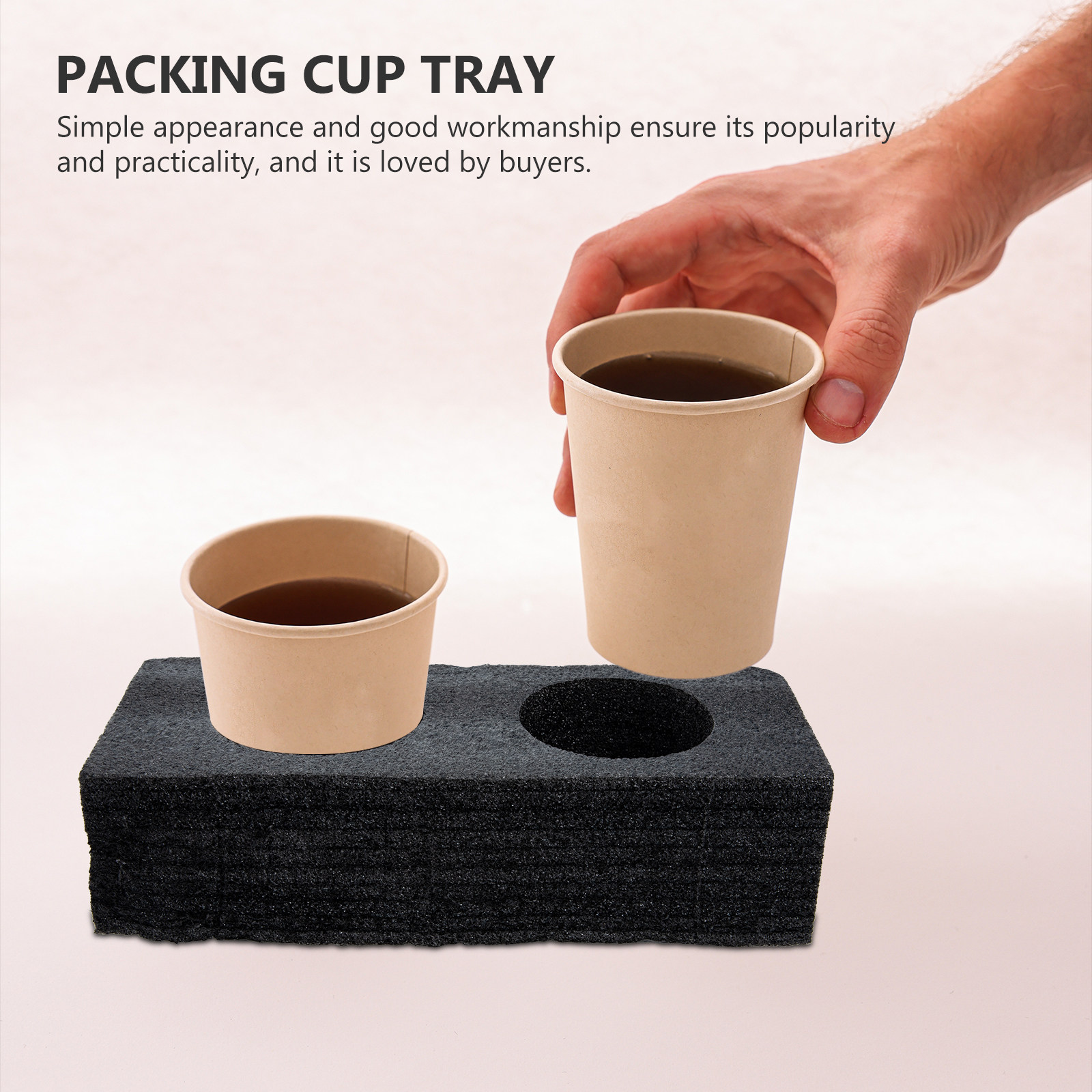 Coffee Tea Drinks - 2Pcs Premium Food-Grade Drink Carrier Tray