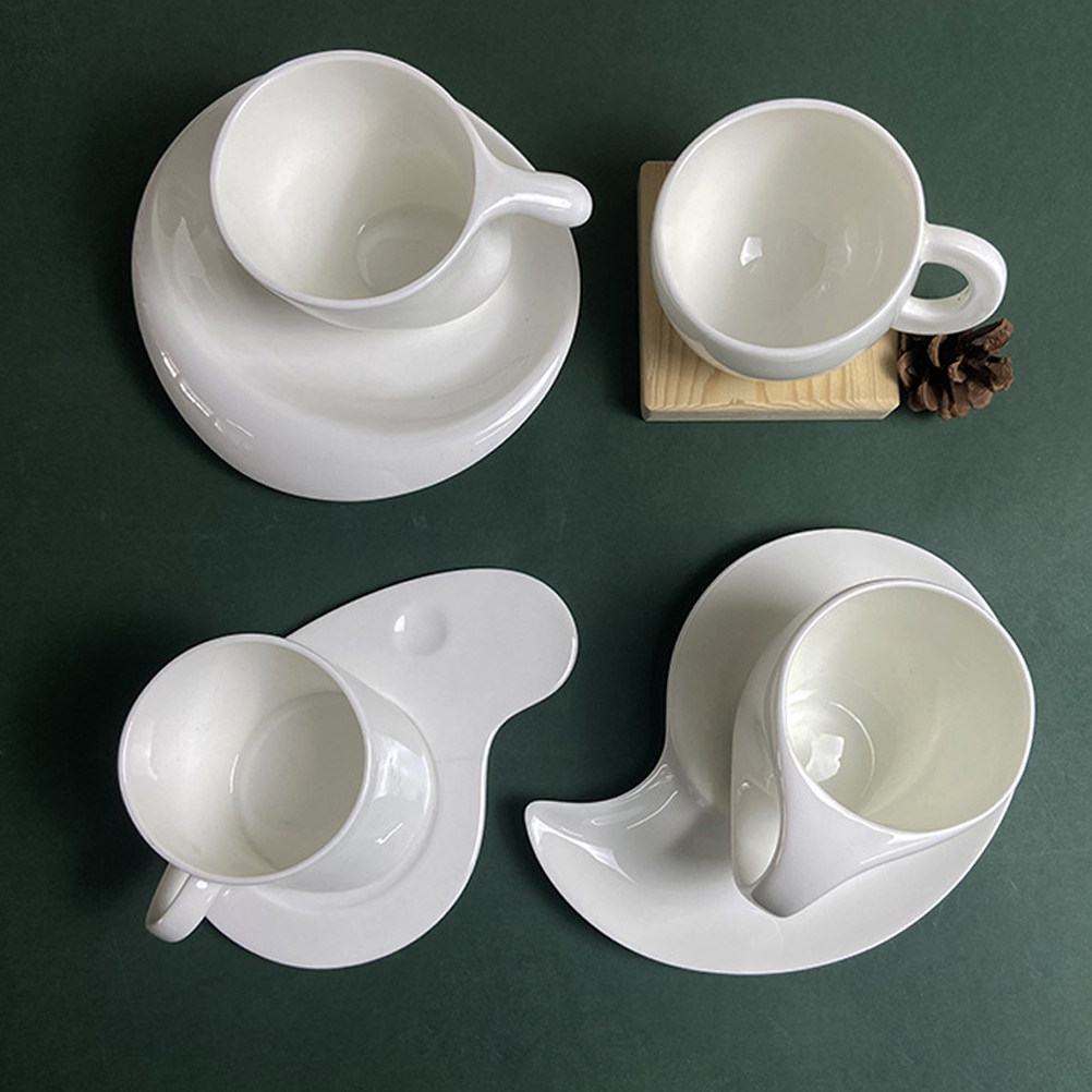 Coffee Tea Home - 1Set Ceramic Coffee Cup Saucer Kit