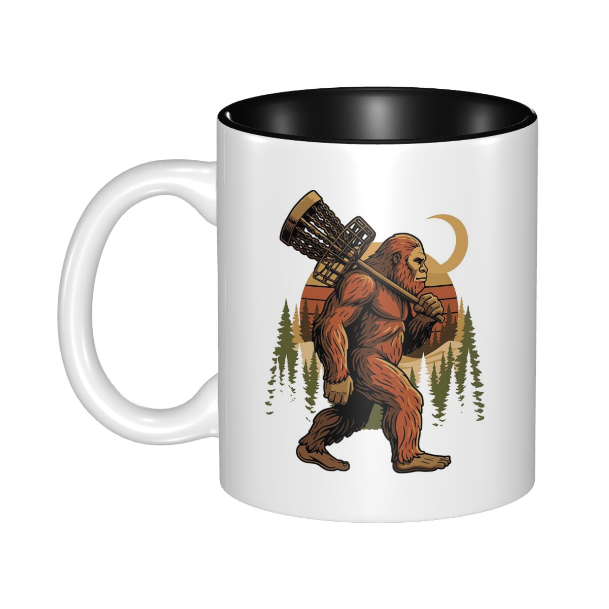 Coffee Tea Gift Basket - Bigfoot Disc Golf Basket Walker Funny