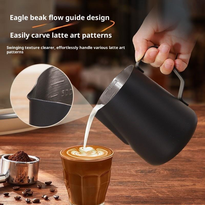 Barista Milk Jug - 350/600ML Coffee Milk Frothing Pitcher Jug
