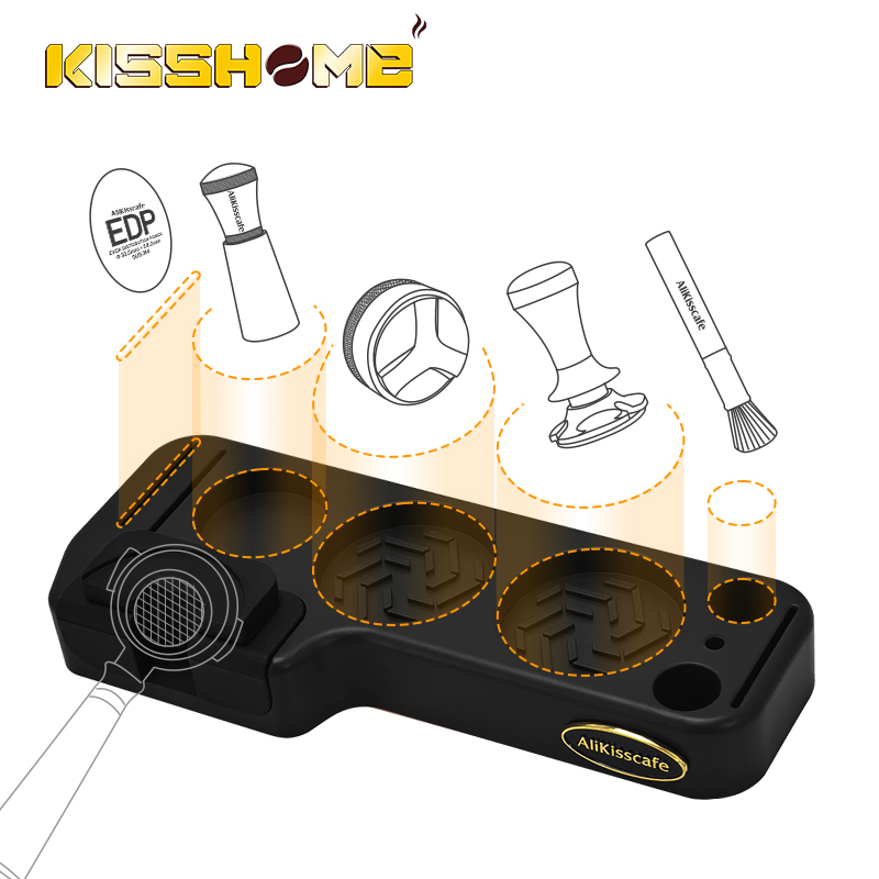 Coffee Tea Espresso - Alikisscafe Coffee Tamping Station Mat Portafilter