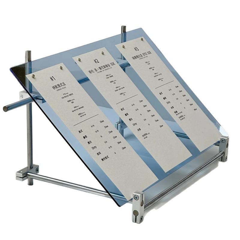 Coffee Tea Menu - Acrylic optical axis display stand, milk