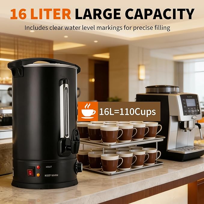 14/16 L Cups Coffee Urn, Comme - đánh giá và giá Coffee Tea Urn