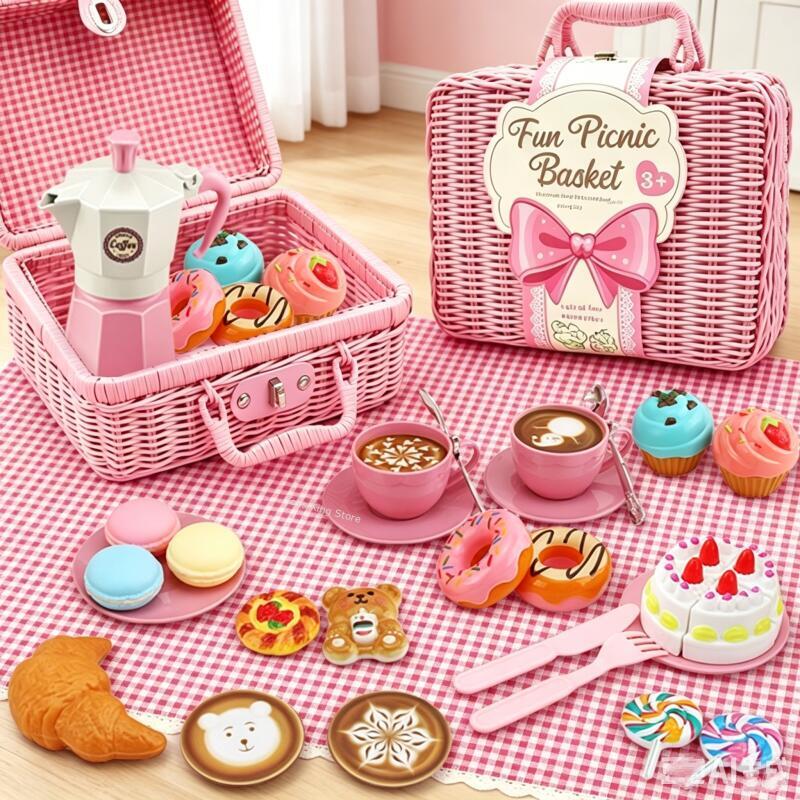 Simulation Picnic Food With Ba - đánh giá và giá Coffee Tea Gift Basket