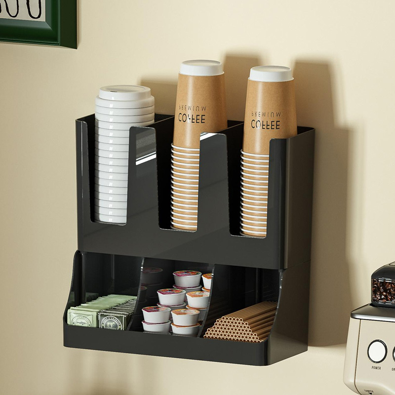 A Paper Cup Storage Box, Black - đánh giá và giá Coffee Tea Drawer Organizer