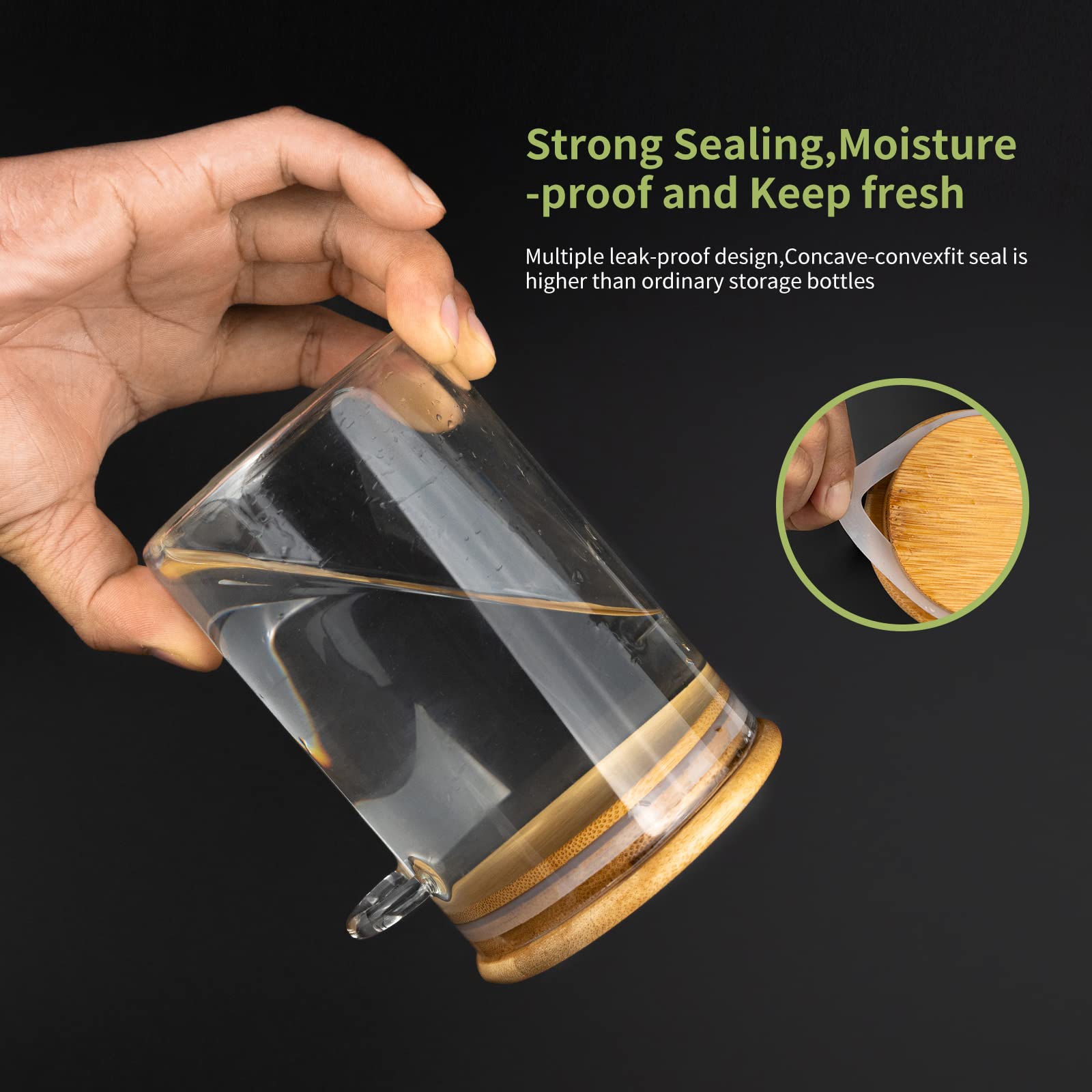Airtight Food Storage Plastic  - đánh giá và giá Coffee Tea Canister Set
