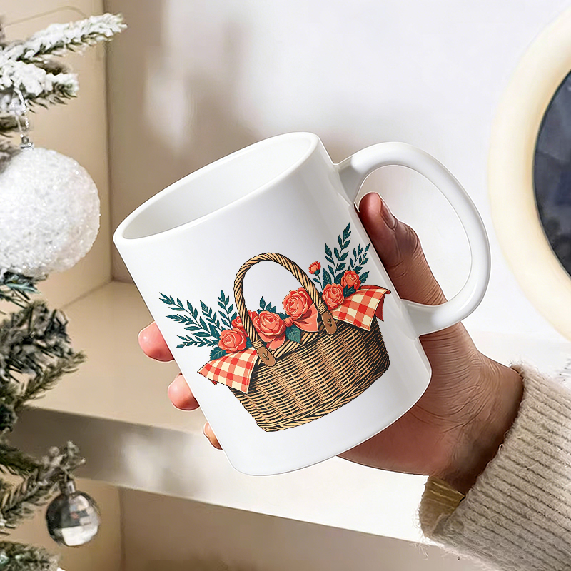 Cup & Mug Set, Country Rose Fl - đánh giá và giá Coffee Tea Gift Basket