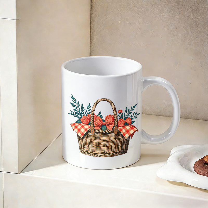 Cup & Mug Set, Country Rose Fl - đánh giá và giá Coffee Tea Gift Basket