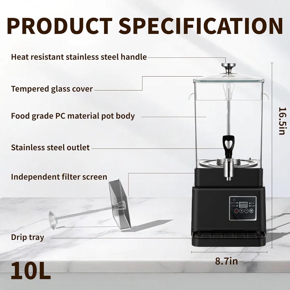 Commercial Coffee Maker 10L Ho - đánh giá và giá Coffee Tea Urn