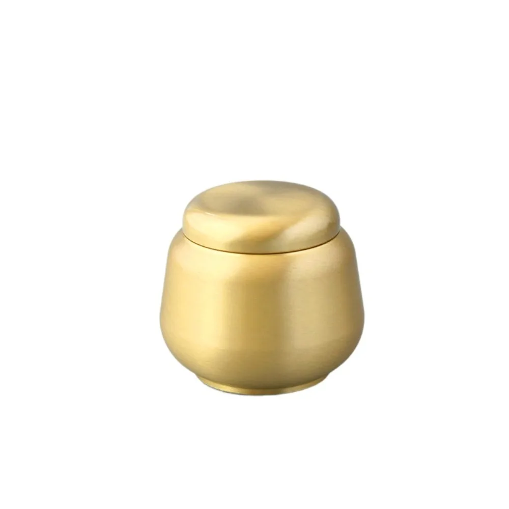 Brass Human Ash Urn Mini Gold  - đánh giá và giá Coffee Tea Urn