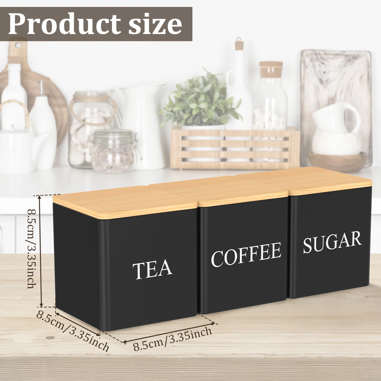 3Pcs Set 500ml Tea Sugar Coffe - đánh giá và giá Coffee Tea Canister Set