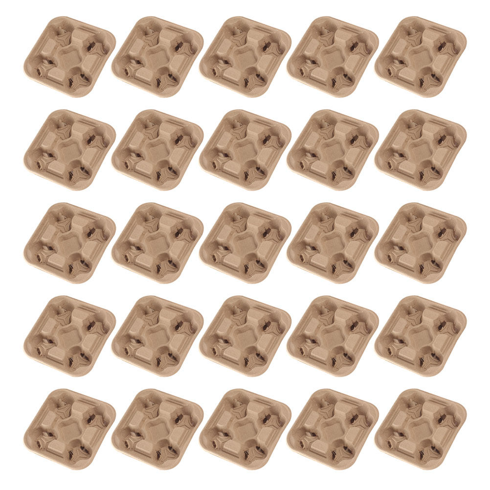 25Pcs Four Cup Paper Pulp Hold - đánh giá và giá Coffee Tea Drinks