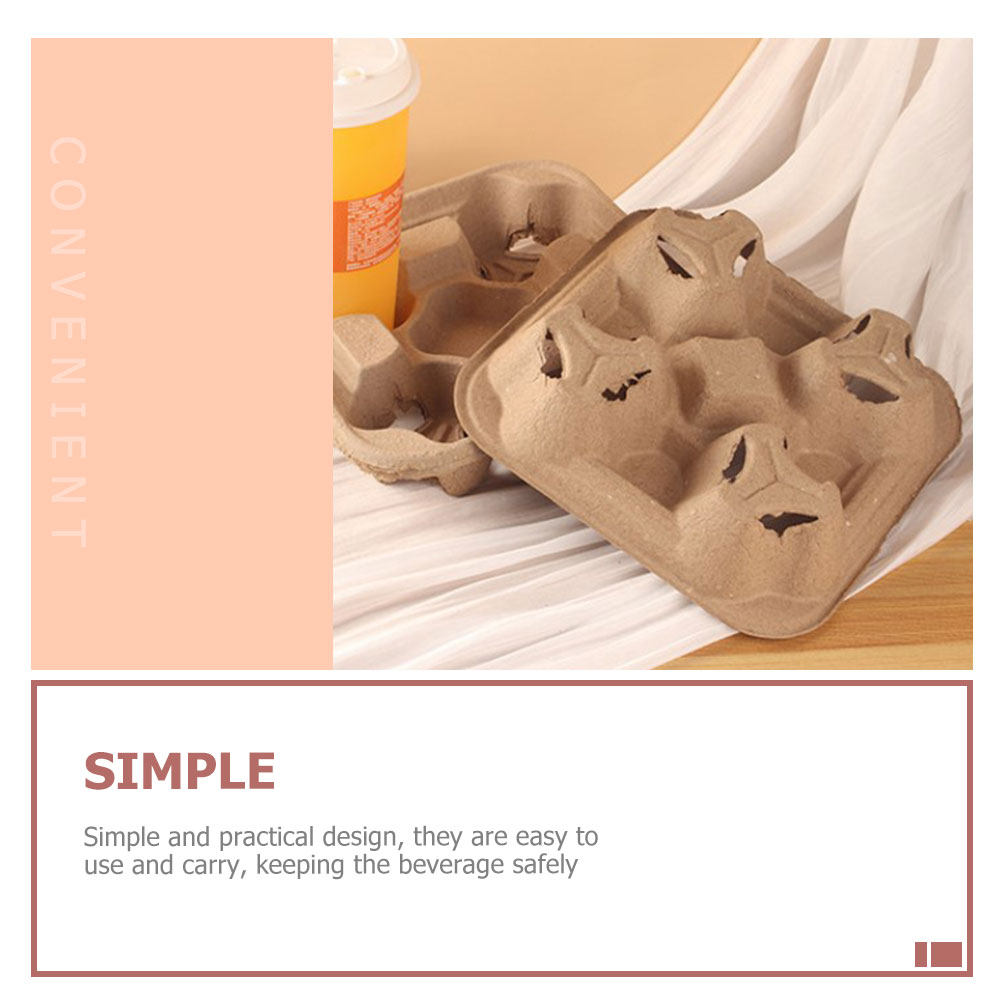 25Pcs Four Cup Paper Pulp Hold - đánh giá và giá Coffee Tea Drinks