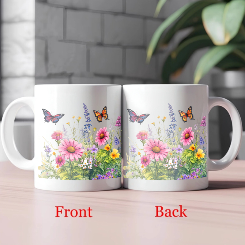 Ceramic cup white flower garde - đánh giá và giá Coffee Tea Gardens