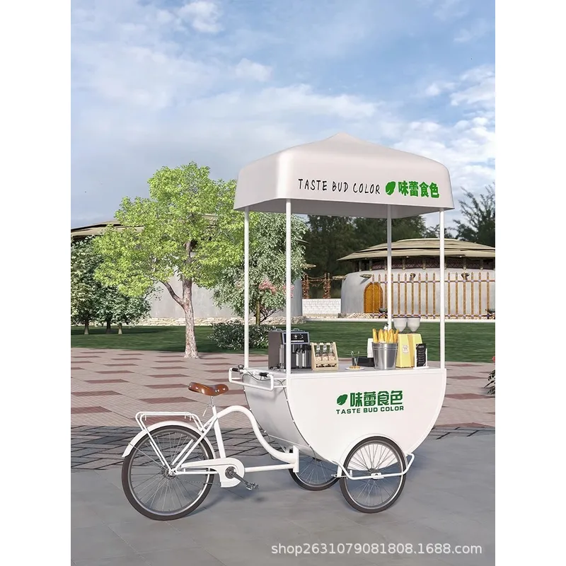 Outdoor Mobile Food Cart Snack - đánh giá và giá Coffee Tea Milk