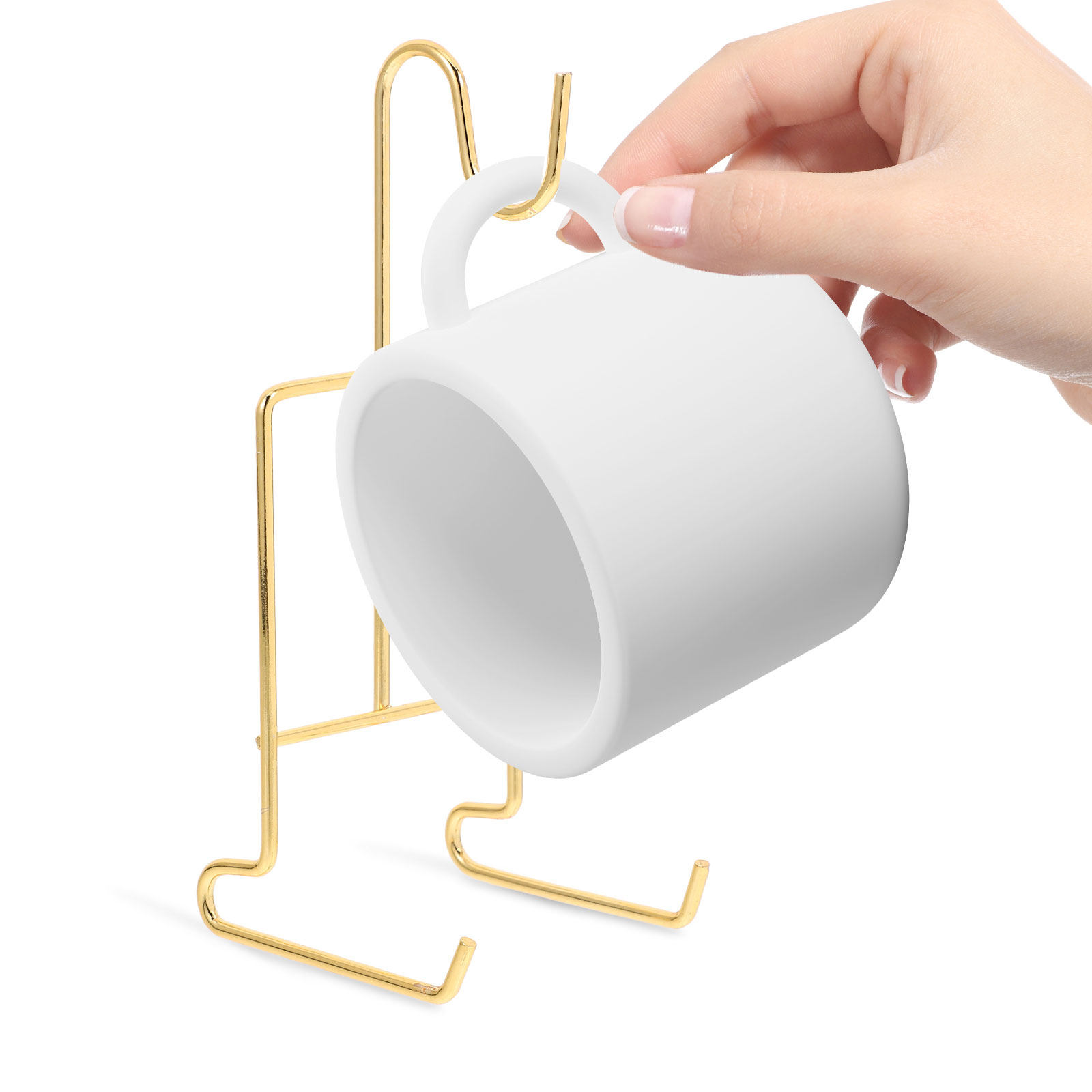 6Pcs Tea Cup Display Stand Met - đánh giá và giá Mug Tea Coffee