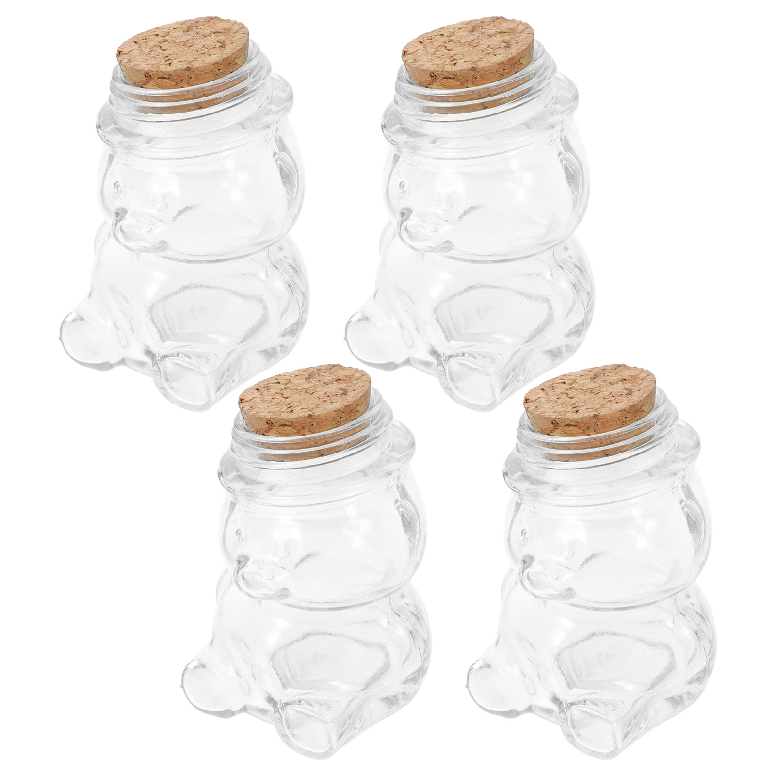 4Pcs Glass Candy Jar Set Trans - đánh giá và giá Coffee And Tea Glass