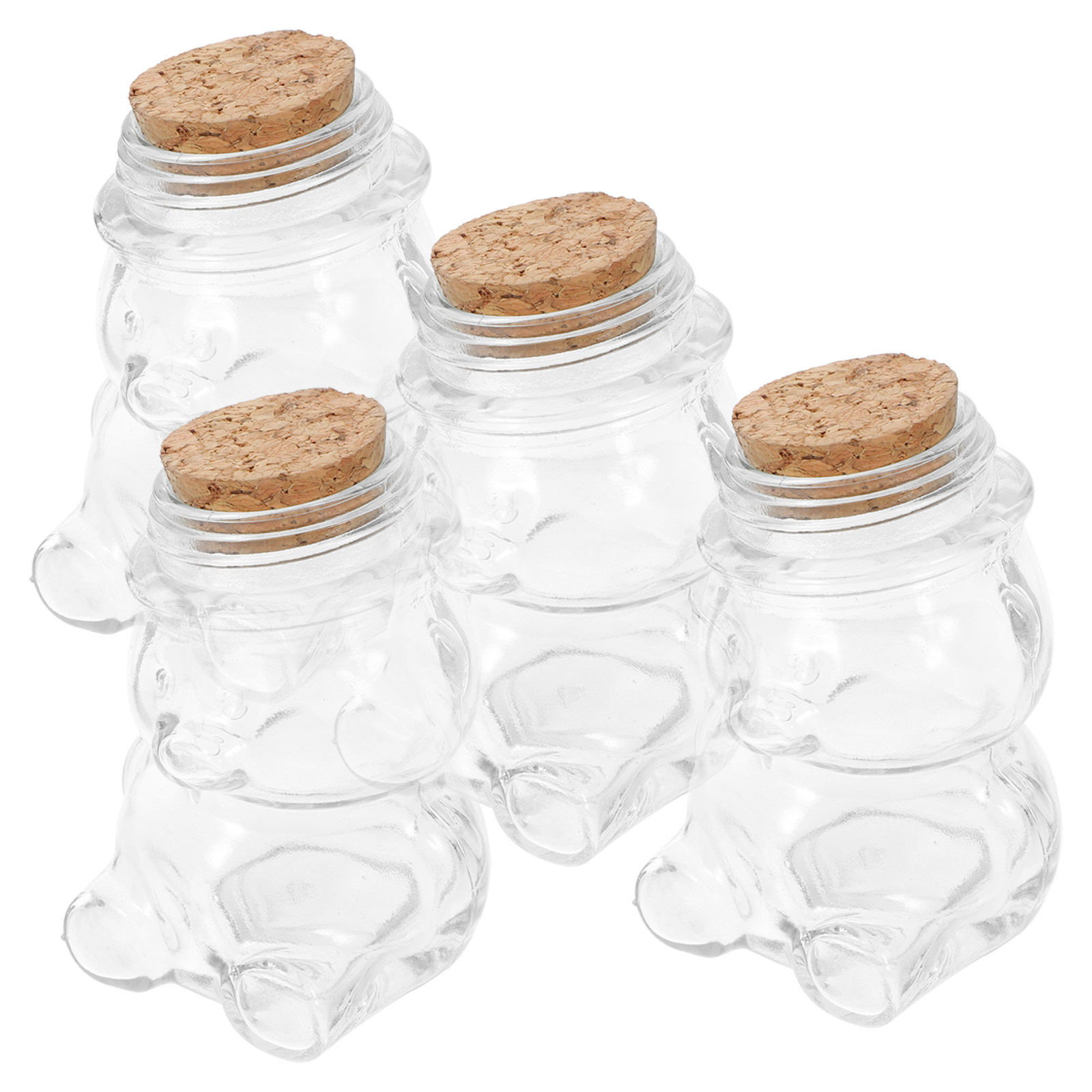 4Pcs Glass Candy Jar Set Trans - đánh giá và giá Coffee And Tea Glass