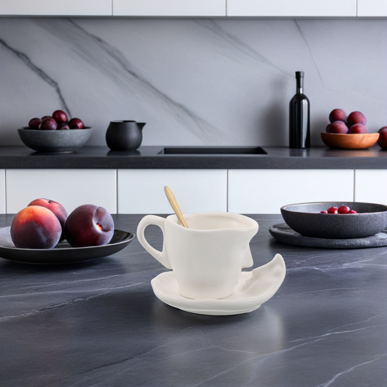 1Set Ceramic Kissing Coffee Cu - đánh giá và giá Mug Tea Coffee