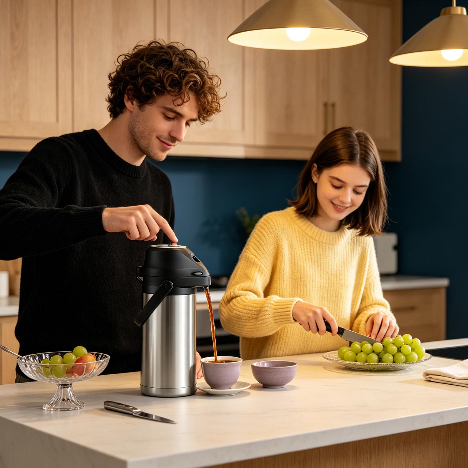 Stainless Steel Airpot Dispens - đánh giá và giá Coffee Tea Urn