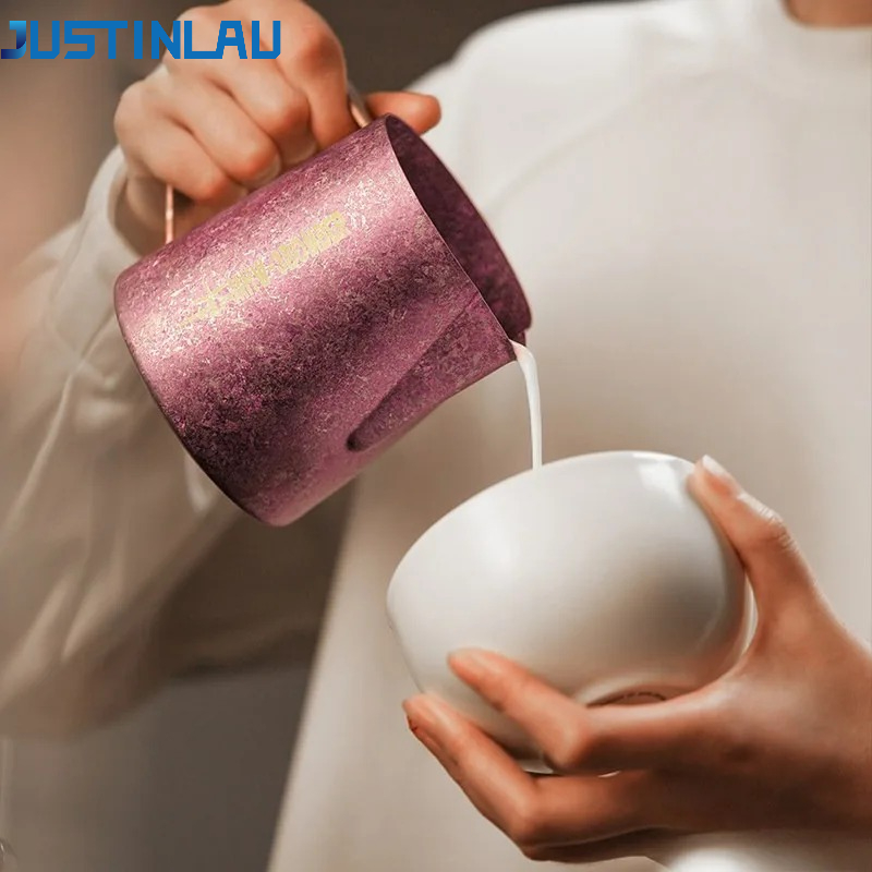 JUSTINLAU 600ml Pure Titanium  - đánh giá và giá Barista Milk Jug