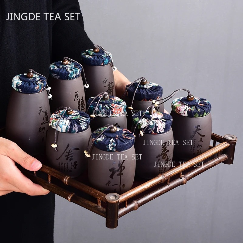 Trung Quốc Cát Tím Trà Nhỏ Bìn - đánh giá và giá Coffee Tea Canister Set