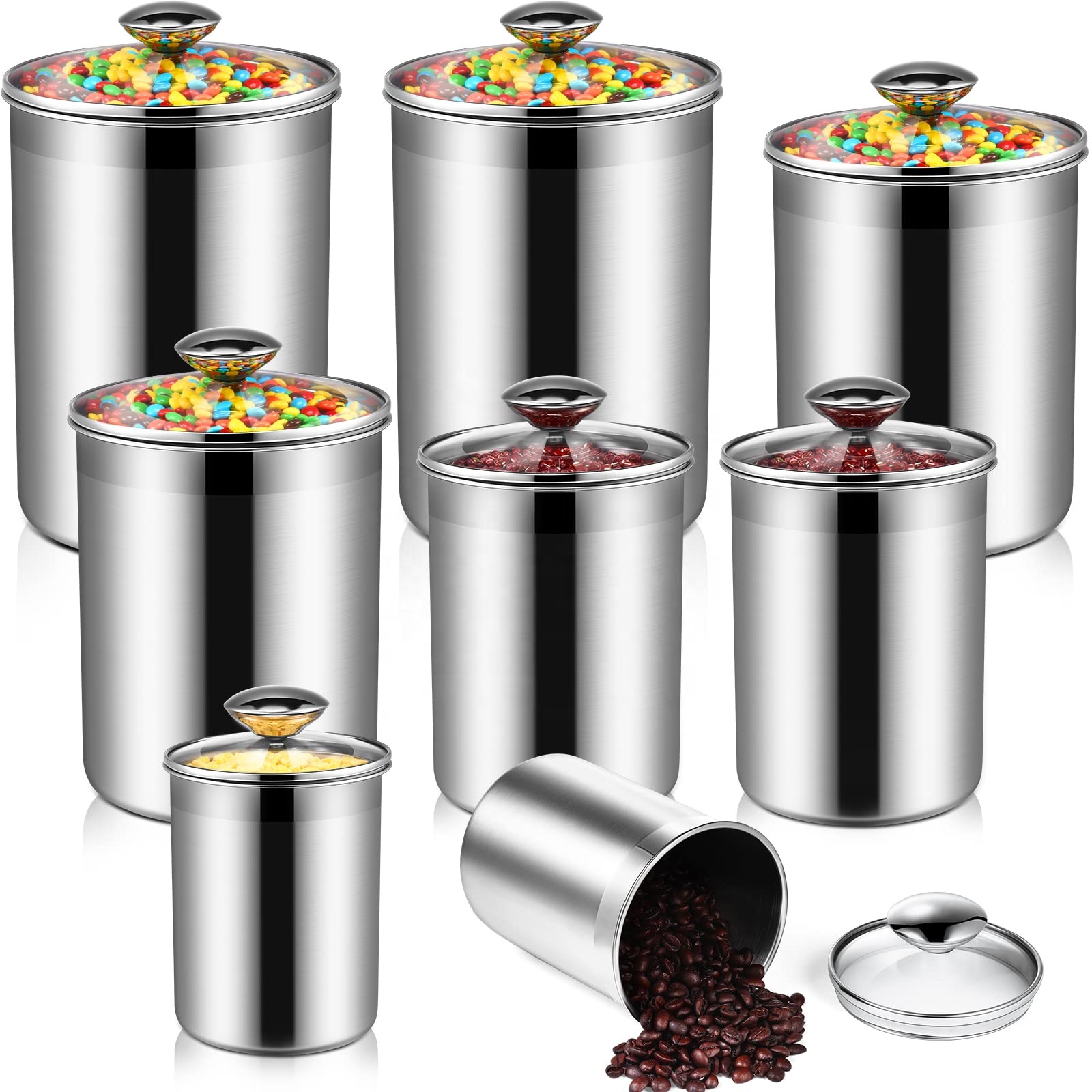 Food Storage Containers Tea Co - đánh giá và giá Coffee Tea Canister Set
