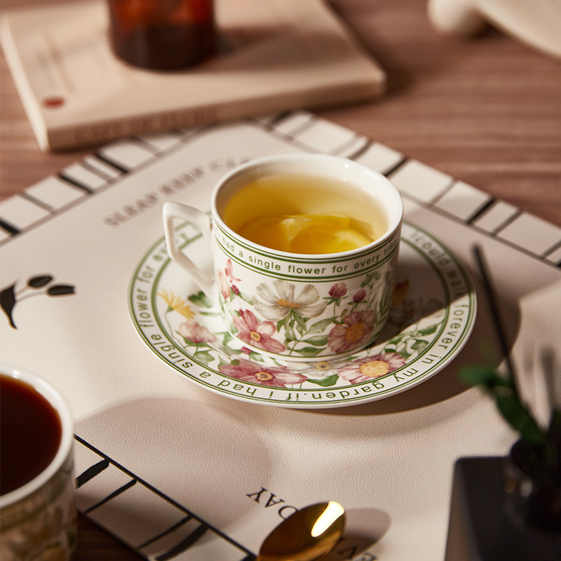French Retro Style Coffee Cup  - đánh giá và giá Coffee Tea Drawer Organizer
