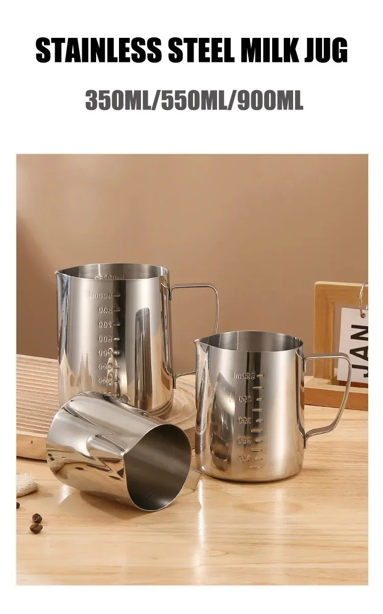Stainless Steel Milk Frothing  - đánh giá và giá Barista Milk Jug