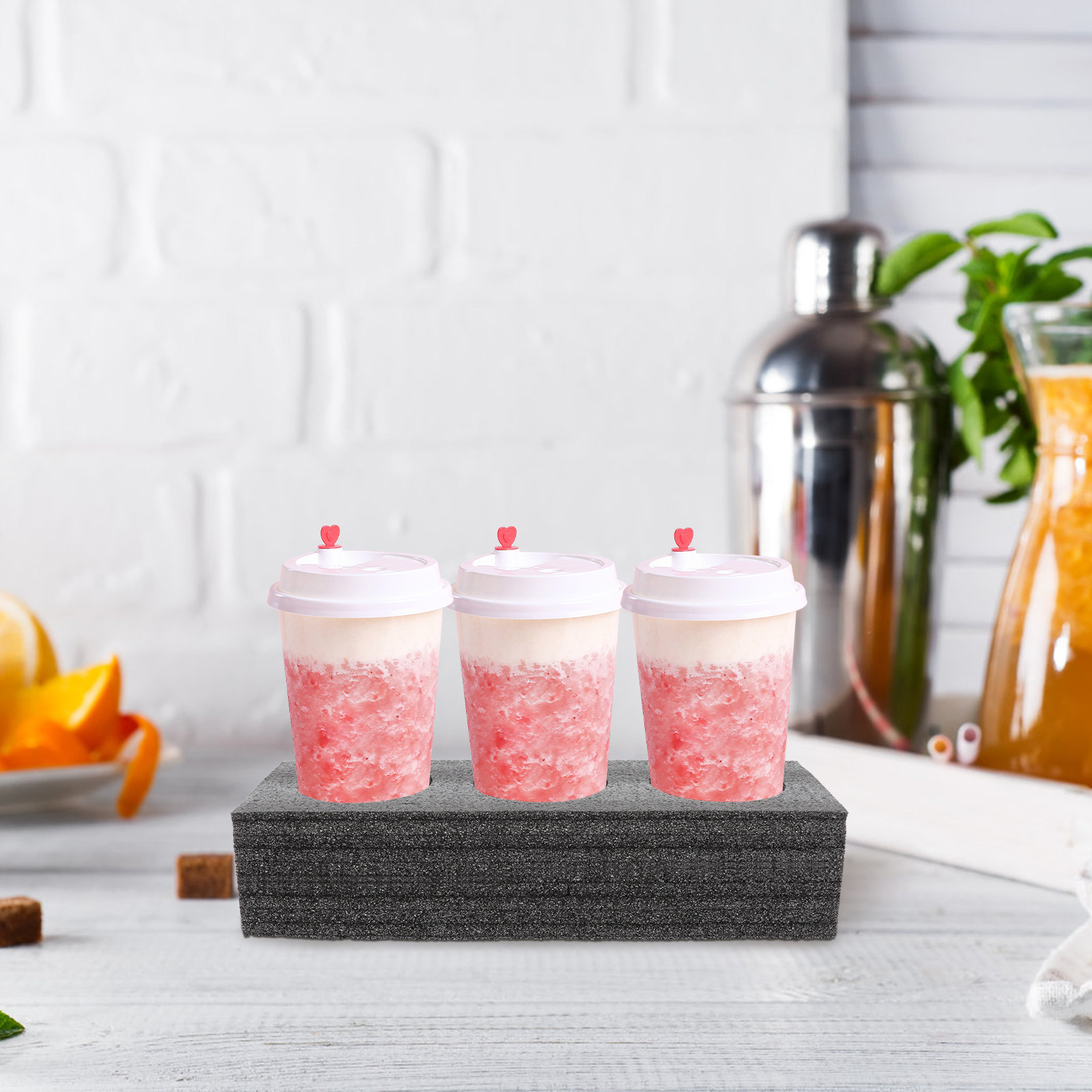 2Pcs Convenient Cup Tray 3-Slo - đánh giá và giá Coffee Tea Drinks