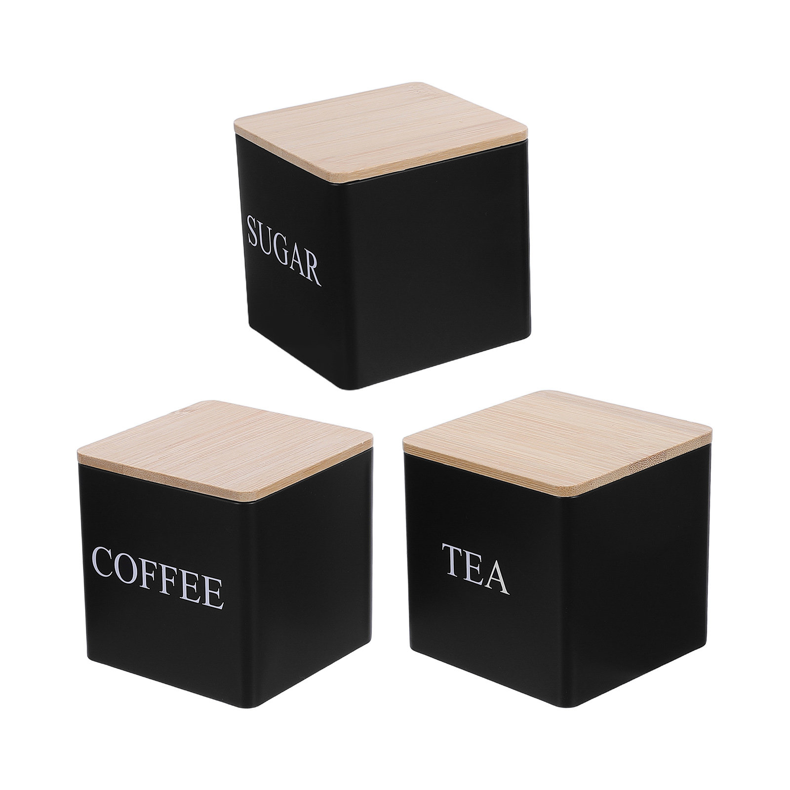 3Pcs Metal Tea Coffee Sugar Ca - đánh giá và giá Coffee Tea Canister Set