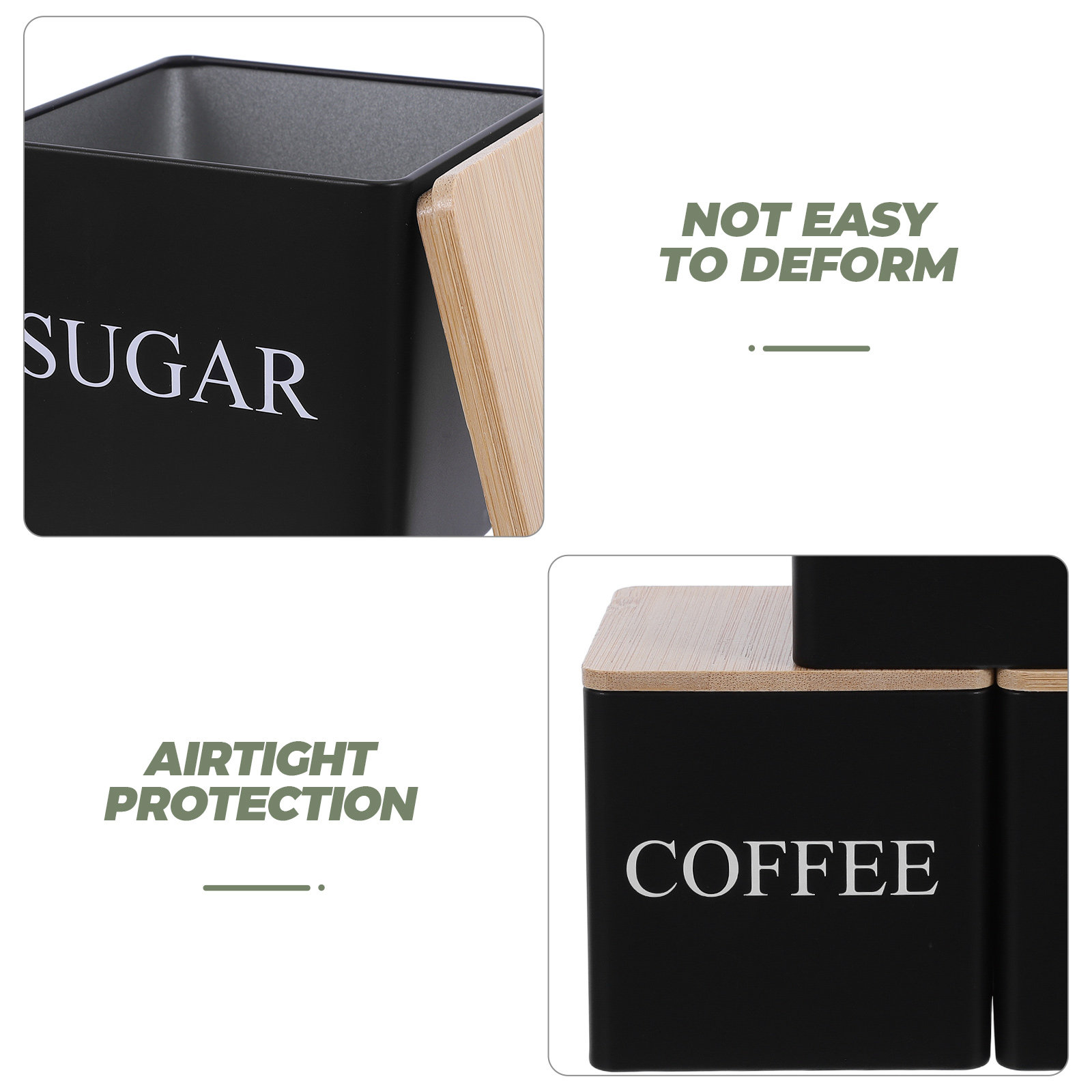 3Pcs Metal Tea Coffee Sugar Ca - đánh giá và giá Coffee Tea Canister Set